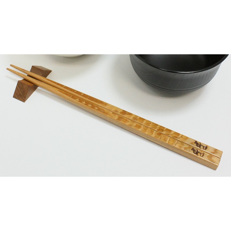 Yakusugi High-Quality Japanese Chopsticks for Couple Chopsticks with Chopsticks Rest