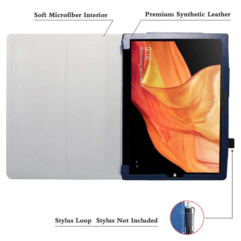Bige for CHUWI UBook X 12" Case, PU Leather Folio