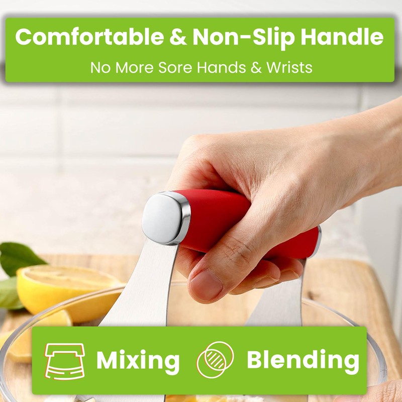 Spring Chef XL Stainless Steel Pastry Cutter Tool for Baking