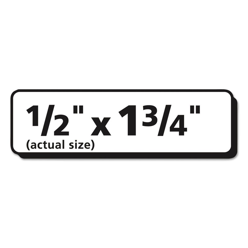 Avery 15667 Matte Clear Easy Peel Return Address Labels, Laser,