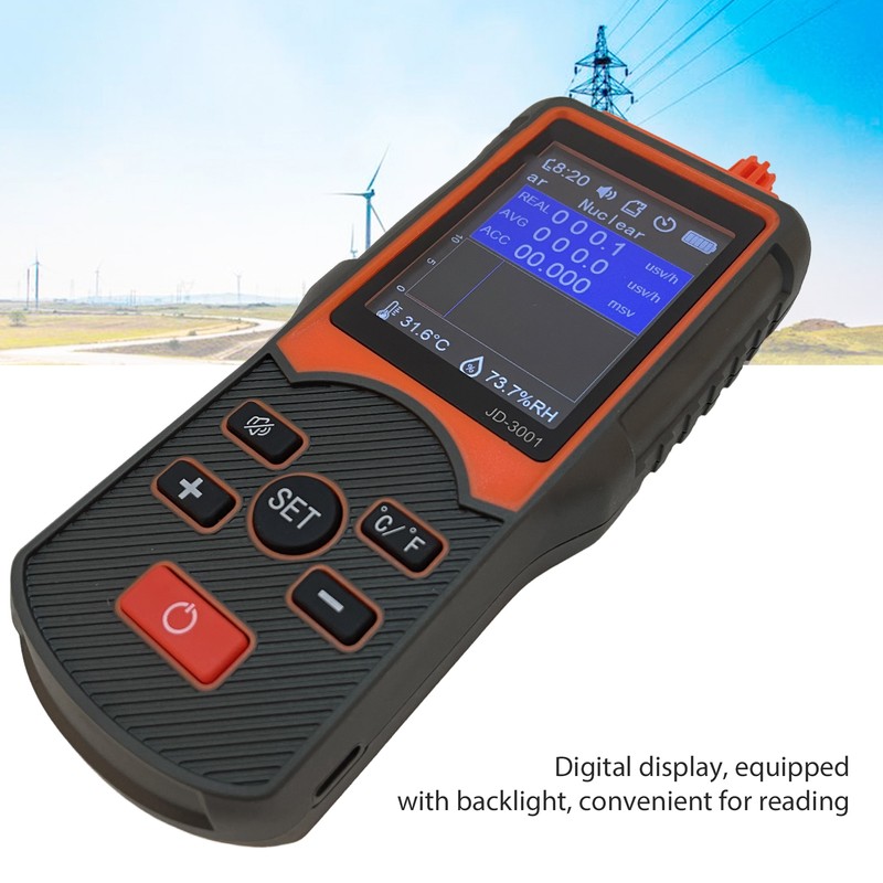 JD‑3001 Geiger Counter Nuclear Radiation Detector Monitor Portable Dosimeter Electromagnetic