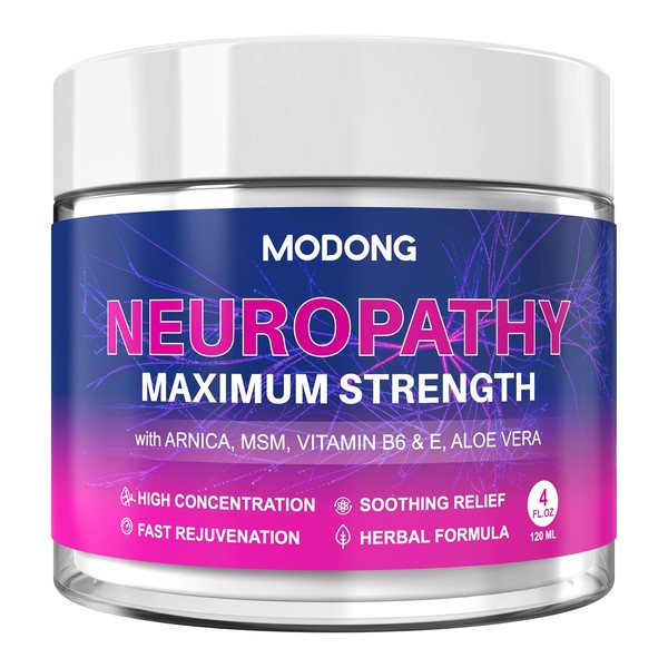 Neuropathy Nerve Relief Cream, 4oz, Maximum Strength Nerve Savior for