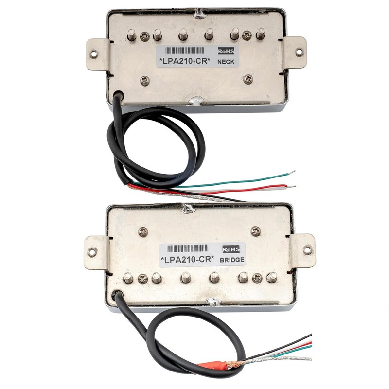 Artec LPA210 Alnico 5 Covered Humbucker Neck Bridge Pickups Set