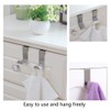FOCCTS 6PCS Over Door Hooks 45MM Stainless Steel Reversible Hooks