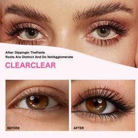 MOTIBACK 7D Black Mascara Waterproof Volumizing Lengthening Curling Eye Makeup