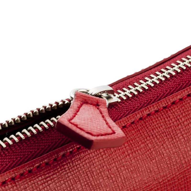 SPAD Saffiano Pencil Case, Red