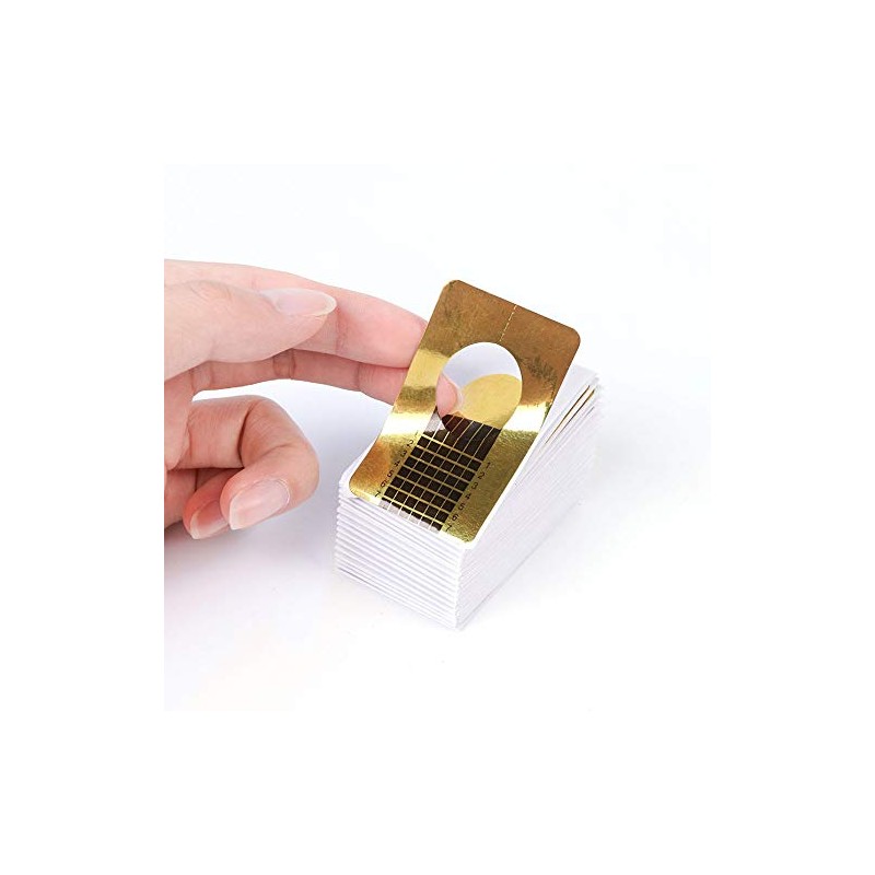 100pcs Long Lasting Gel Nail Art Foam Tip Nail Guide