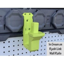 Unbranded 3D Printed Holder to Hang Ryobi bug zapper on Wall, Pegboard, or Link. GREEN
