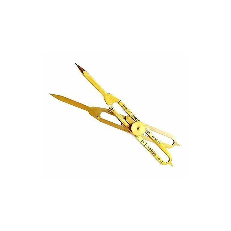 Sana Nautical Solid Brass Divider Drafting Proportional Tool 6" Navigational