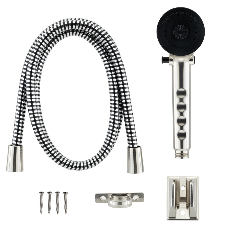 RecPro RV Handheld Shower Head and Hose with Shut Off