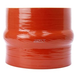 HPS HPS 1-3/8" ID, 4" Length, Silicone Hump Coupler Hose, Ultra High Temp 4-Ply Aramid Reinforced, 90 Psi Max. Pressure, 500F Max. Temperature, SHC-138-L4-HOT, Silicone, Orange