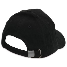 MFAZ Morefaz Ltd LA Men's Baseball Cap, Adjustable Strap, Snap-Back Hat, Sporty Women’s Hats, LA Design, black