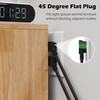 45 Degree 2 Prong Polarized Power Extension Cord 4 FT/2
