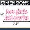 Hot Girls Hit Curbs calcomanía