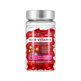 YECUCE Hair Vitamin Capsules with Serum for Hair Repair & Haircare，Comfort (60 Capsules) - Specification: Hair Vitamin Capsules *1