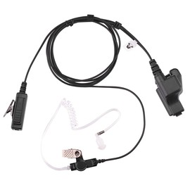 AIRSN XTS2500 Earpiece for Motorola Radio XTS5000 XTS3000 Walkie Talkie with Acoustic Tube and Mic&PTT Surveillance Headset
