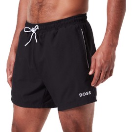 BOSS Men's Dogfish Swimming Trunks, Black 1