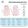 FLYISH DIRECT Baby Sleeping Bag, 0.5 Tog Baby Muslin Sleeping