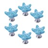 ZILucky Starfish Ceramic Drawer Pulls Handles for Nursery Dresser Cupboard
