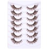 Brown Eyelashes Fairy Lashes Cat Eye Wispy False Eyelashes Strip