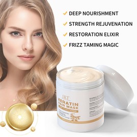 Keratin Hair Mask 250 ml, Supercharged Hydration & Hair Masks for Dry, Damaged Hair, Deep Conditioner Protection Against Hair Breakage and Hair Damage
