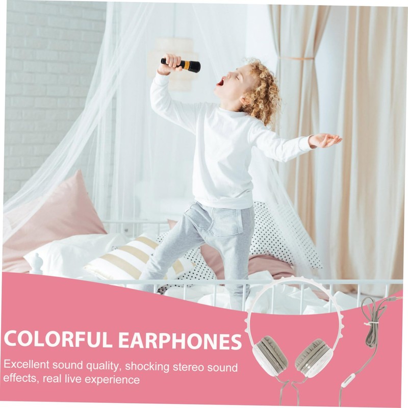 LABRIMP Over Ear Headphones Wired Gaming Headset with Microphone Lightweight