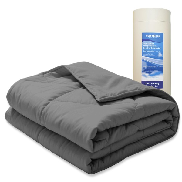 Huloo Sleep Cooling Comforter Full/Queen Size (90"x90") with Dual-Sided Fabric,