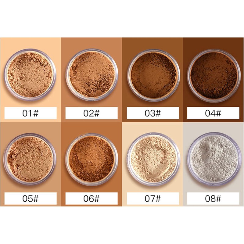 MAEPEOR Matte Setting Loose Powder 8 Colors Smooth and Lightweight