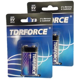 TDER Force Extra Heavy Duty 9V Battery - Pack of 2 Pcs