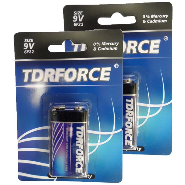 TDER Force Extra Heavy Duty 9V Battery - Pack of 2 Pcs