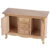 Dollhouse 1:12 Double Door Cabinet Doll House Wooden Furniture Miniature