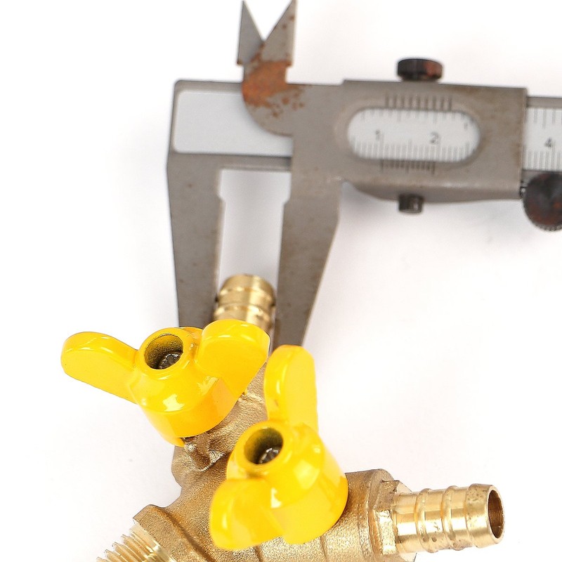 Soytich YV06 2-Way Y-Splitter 1/2 Inch with Shut-off Valves for