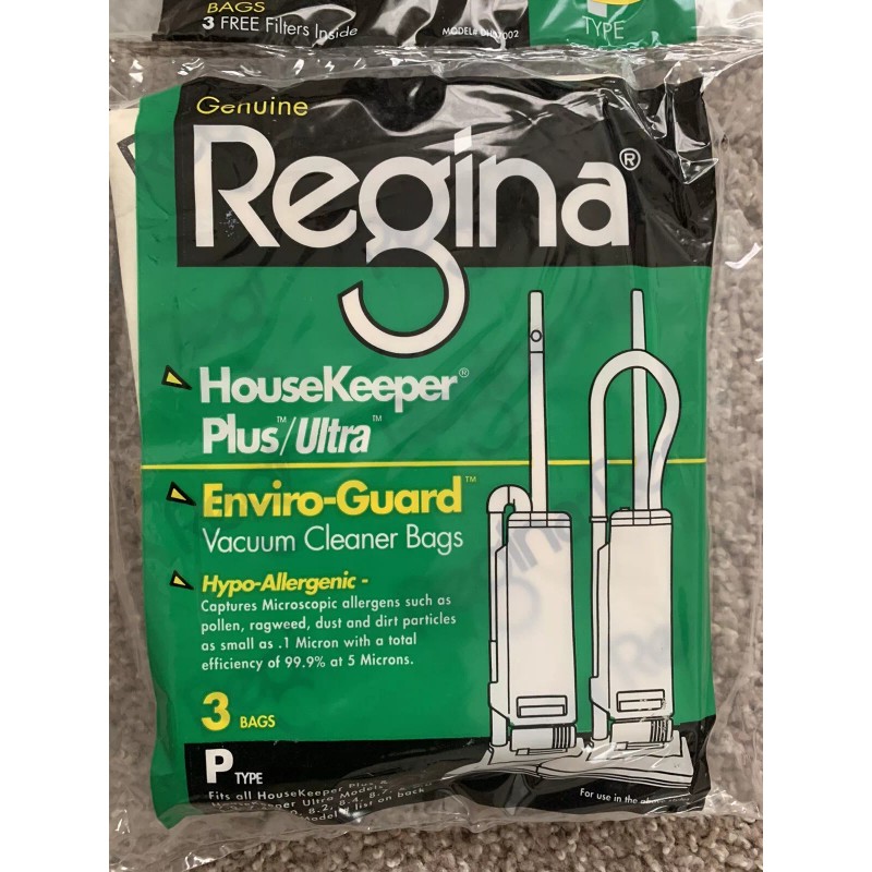 Regina Housekeeper Vacuum Bags Plus/Ultra Type P 3 Pack Bag