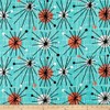 Michael Miller Mid-Century Modern Atomic Turquoise Quilt Fabric By The