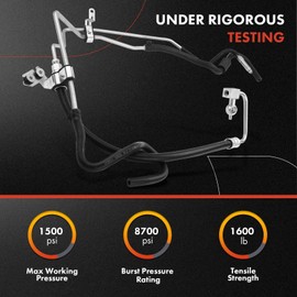 A-Premium Power Steering Hose Pressure Hose Line Assembly Compatible with Infiniti G35 2007-2008 G37 2008-2013 Q60 2014-2015 Pump To Gear/Rack Pinion