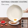 GiPP Ceramic Nonstick Deep Frying Pan Skillet, 12" Saute Pan