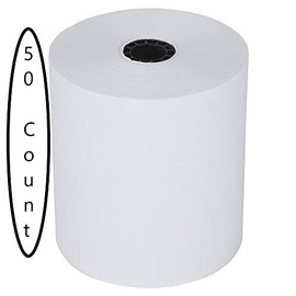 RiteMade 15-151 POS Cash Register Thermal Paper Roll Tape 2 1/4" x 200' with 1/2" Core (50 Rolls per Case)