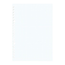 kleid 8432 Loose Leaf, 0.08 inch (2 mm) Grid Loose Leaf, A5, 0.08 inch (2 mm) Square, 20 Holes, 50 Sheets