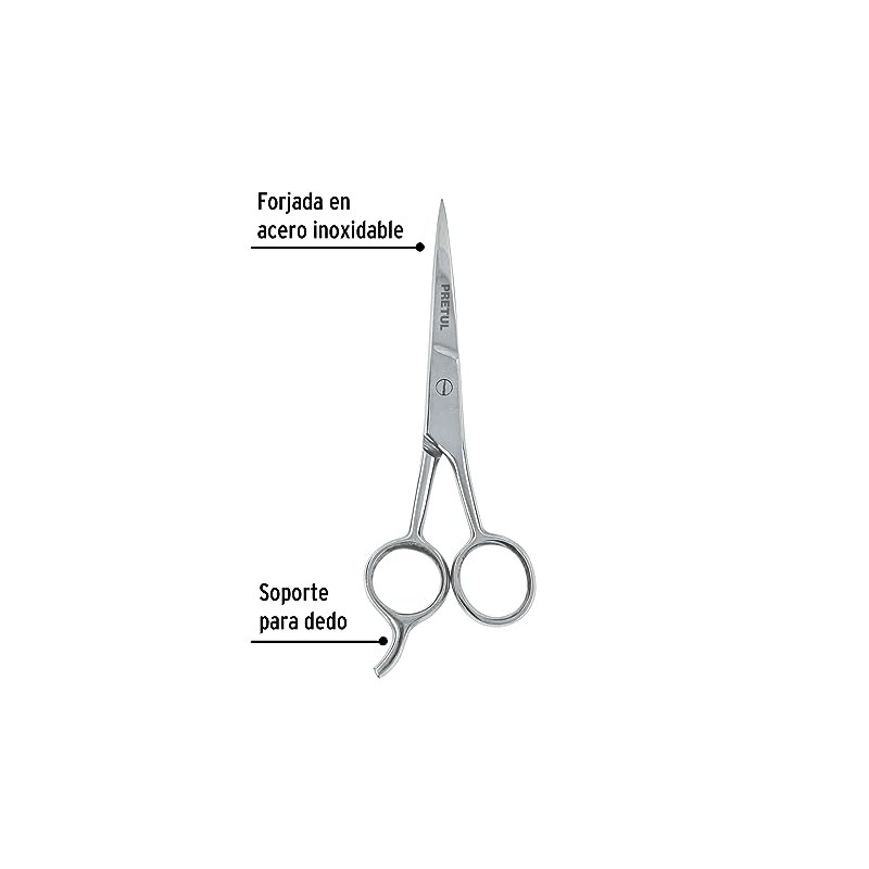 Pretul TP-8419-5-1/2, Tijera para estilista con gancho, 5-1/2", Pretul