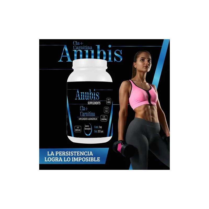 Cla Carnitina 1kg Anubis 100 Servs Pre Entreno Sabores