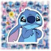 50pcs Cartoon Stitch Stickers for Kids, Vinyl Waterproof Stitch Decal