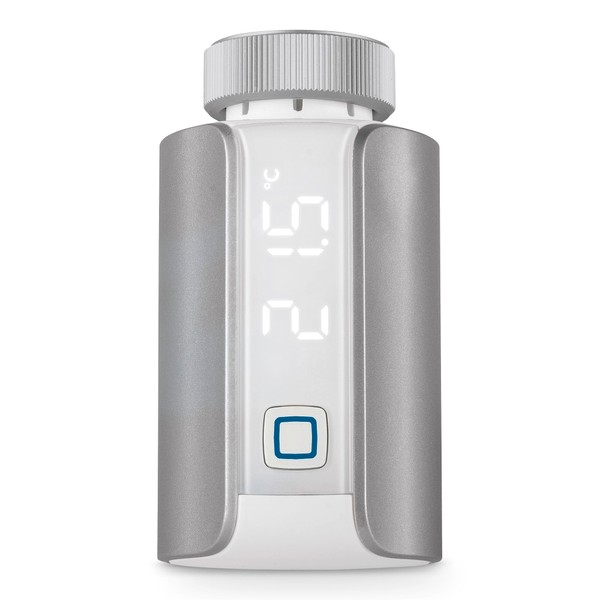 Homematic IP Smart Home Radiator Thermostat – Evo, Silver, Digital,
