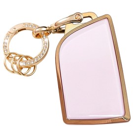 Rilnaewn Keyless Entry Systems for Acura Key Fob Cover Fits for 2022 2023 2024 2025 Acura RDX MDX Remote Smart Key (Pink-Gold)