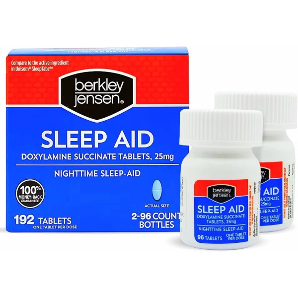 Unbranded berkley jensen Sleep Aid (192 Tablets) - Doxylamine Succinate