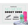 SubSafe Sub Sandwich Plastic Container for Coolers (Seafoam Green)