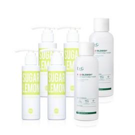 Cho Sung -A Wonder Bas Lemon Cleanser Sugaremon 120ml 4 + Dr.G. Red Blemish Soothing Toner 200ml 2  / 조성아 원더바스 레몬청 클렌저 슈가레몬 120ml 4개 + 닥터지 레드 블레미쉬 수딩 토너 200ml 2개