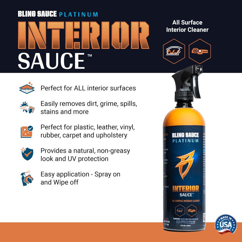 Bling Sauce Platinum Essentials 5-Pack Automotive Cleaning & Detailing Kit