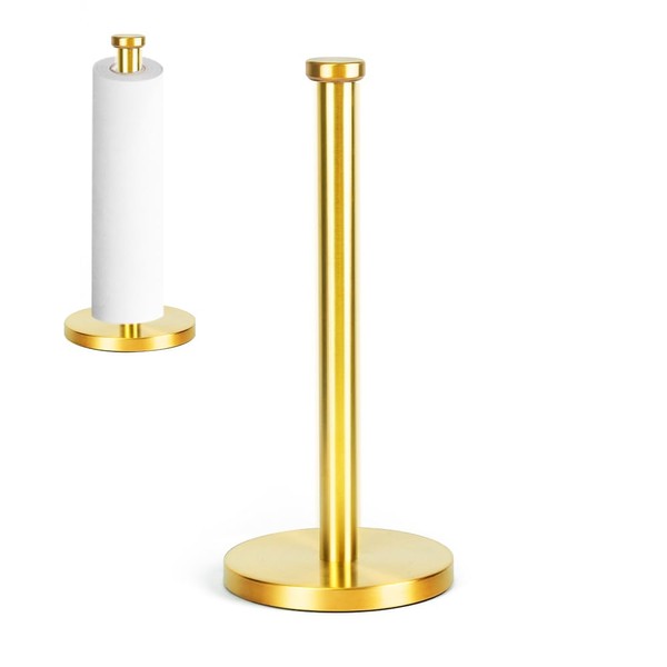 Zoyiancy Paper Towel Holder Countertop, Standing Paper Roll Holder with