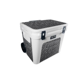 MightySkins Carbon Fiber Skin Compatible With Yeti Roadie 60 Wheeled Cooler - Gator Back | Protective, Durable Textured Carbon Fiber Finish | Easy To Apply, Remove, and Change Styles | Made in the USA