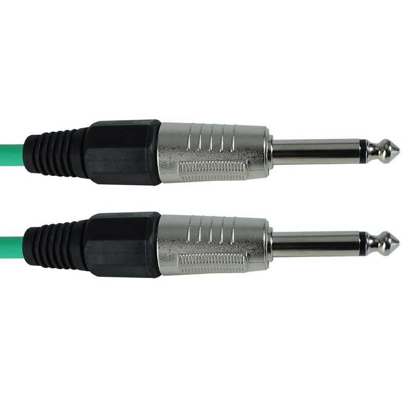 keepdrum GC004GR Jack Cable 6.35 mm Mono Guitar Cable Green